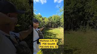 Mathews Lift 33 PSE Stealth and PSE EVO EVL 32 mathewsarchery psearchery bowhunting archery [upl. by Kahn]