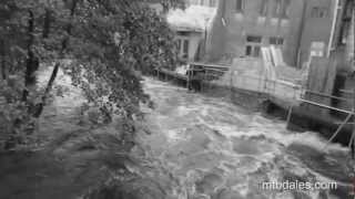 River Calder  Hebden Bridge Floods 2012  Flooding in Hebden Bridge  June 2012 [upl. by Boys554]