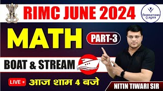 Boat and stream  Part 3  RIMC Coaching Online Classes  Rimc June 2024  By Nitin Sir [upl. by Nirik]