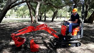 How To Safely Operate The Kubota K0083 Mini Excavator [upl. by Valentijn]