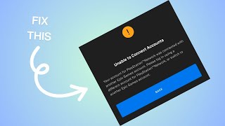 How to Fix “Unable to connect accounts” in Epic Game [upl. by Let340]