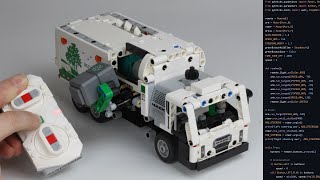 Motorized LEGO Technic Mack Garbage Truck 42167 [upl. by Ardnohs]