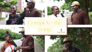 Finish the lyrics Gospel edition [upl. by Neelyhtak]