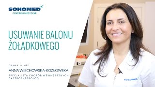 Usuwanie balonu żołądkowego  Centrum Sonomed [upl. by Byrann]