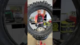 Changing a Michelin StarCross 6 dirtbike tire in world record time [upl. by Garrity]