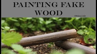 How to paint fake wood PVC [upl. by Nilrah763]