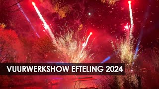 Nieuwjaar 2024 in de Efteling vuurwerk Aquanura silent disco en Pardoes [upl. by Nnaes]