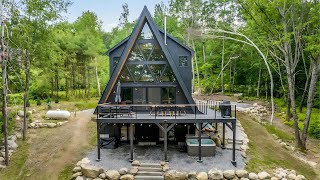 Modern Cabin Living  A Frame House Design Ideas [upl. by Wailoo]