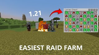 Minecraft EASY RAID FARM 121 Tutorial [upl. by Narayan]