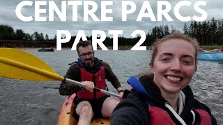 CENTRE PARCS LONGFORD FOREST PART 2  KAYAKING EXPLORING SHOPS amp PANCAKES 🦔🚴🏻‍♀️🌳 [upl. by Orlena]