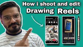 How i Shoot and Edit drawing reel for instagram [upl. by Malcom]