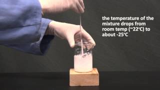 reaction of barium hydroxide and ammonium chloride [upl. by Yelrah]