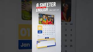 6 Sheeter Wall Calendar 2025  English  Code 312 [upl. by Yren]