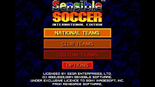 Sensible Soccer International Edition Mega Drive World Championship  USA Playthrough 60Fps [upl. by Nahgen]