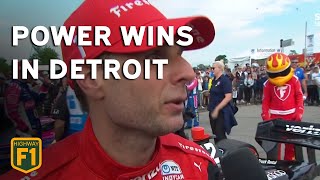 Will Power wins the 2022 Indycar Detroit Grand Prix [upl. by Etnelav]