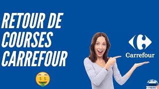 Retour de Courses Carrefour  Gratuit  Bon de réduc amp 21 [upl. by Nehgam]