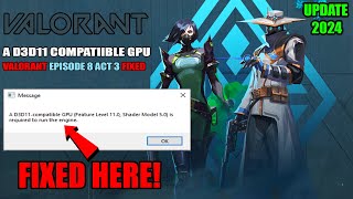 A d3d11compatible gpu feature level 110 shader model 50 is required to run the engine Valorant [upl. by Kere]