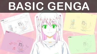 Basic GengaNigen and 2nd Key Animation [upl. by Aehr36]