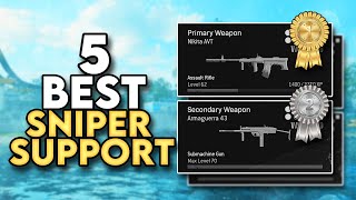 5 BEST SNIPER SUPPORT GUNS AFTER SEASON 5 UPDATE Best Guns Pair w Sniper  Warzone S5 [upl. by Aun]