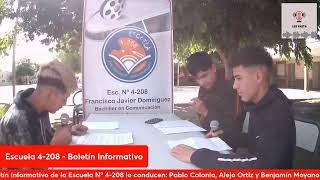 Boletín Informativo  Escuela 4208 [upl. by Enyedy71]