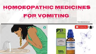 Homeopathic medicine for Vomiting  arsenicalbum nuxvomica phosphorous homeopathy bhms [upl. by Edouard]