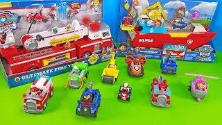 Paw Patrol Spielzeug Unboxing Feuerwehrautos Polizeiautos Einsatzfahrzeuge und Boote für Kinder [upl. by Noel777]