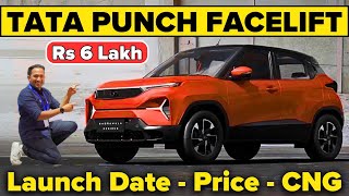 2024 Tata Punch Facelift Latest Details  Price  Launch Date  Safety  CNG 🔥 Hyundai Exter Rival [upl. by Yumuk]