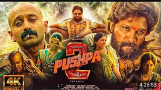 PUSHPA 2  2024 New Released South Hindi Dubbed Full Action Movie In 4K  Allu Arjun amp Rashmika [upl. by Iaw]