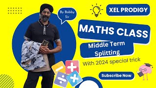 How to Easily Solve Middle Term Splitting Equations  Math New Trick Session 2024  maths algebra [upl. by Renault]