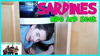 SARDiNES Hide and Seek In OUR Home NEW  That YouTub3 Family Family Channel [upl. by Htebazie719]