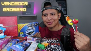 VENDEDOR DE GOLOSINAS GROSERO  ROLEPLAY ASMR  CANDY SELLER [upl. by Pillihp549]