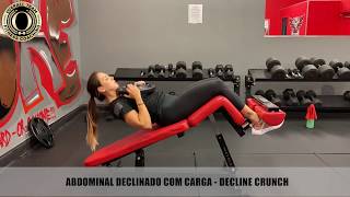 ABDOMINAL DECLINADO COM CARGA  DECLINE CRUNCH [upl. by Allista295]