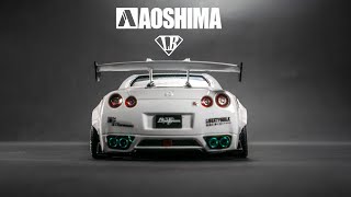 Building Liberty Walk R35 GTR Type 15 Replica from Aoshima [upl. by Annoet]