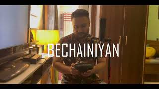 BECHAINIYAN Official Lyrical Video  2024 Romantic song  Vishal Justa [upl. by Akcirret]