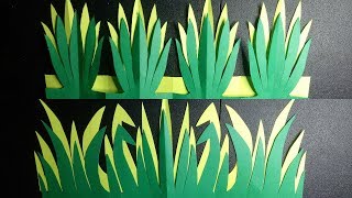 AN EASY PAPER GRASS BORDER DESIGN FOR BULLETIN BOARDS [upl. by Seravaj495]