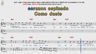 Santana Corazon Espinado POP musical score Karaoke video [upl. by Iviv]