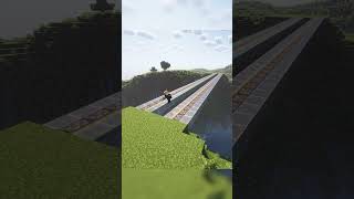 Minecraft automatic bridge shorts minecraft minecraftbuild buildhacks redstone bridge [upl. by Marnia804]