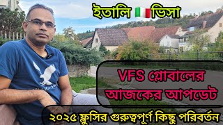 ইতালি ফ্লুসি ২০২৫।VFS গ্লোবালের আজকের আপডেট।২০২৫ ফ্লুসিতে গুরুত্বপূর্ণ পরিবর্তন এসেছে [upl. by Aifos]