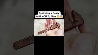 Restoring a Rusty WRENCH To New 😳😱 restoration shorts viralvideo [upl. by Melquist]