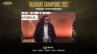 VALORANT Champions 2022 in Istanbul XSET vs OpTic Gaming PostMatch Press Conferences [upl. by Merat436]