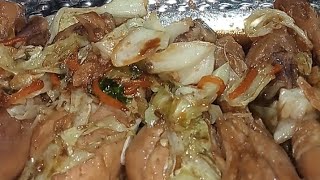 ASMRMUKBANGEating my own version of chicken adobo w veggiesmasarap 😋😋😋 [upl. by Llenram]