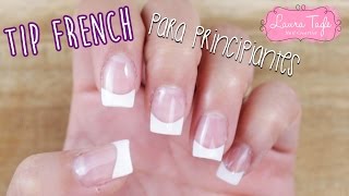 Principiantes en Uñas de Acrilico Punta Francesa paso a pasoTutorial de Uñas [upl. by Yarahs]