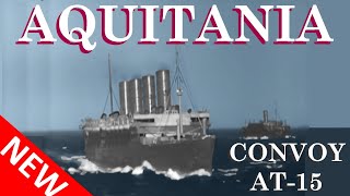 RMS AQUITANIA in WW2  Rare Archive Footage [upl. by Assirat527]