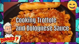 Lets Cook Dinner  Trottole Pasta and Meat Bolognese Sauce 🍝 [upl. by Winthorpe]