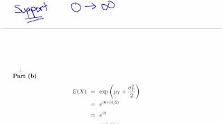 Lognormal Distribution  Worked Example [upl. by Healion130]