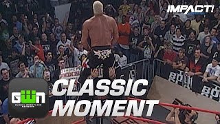 Scott Steiner Hits a Frankensteiner THROUGH A TABLE Bound for Glory 2007  Classic IMPACT Moments [upl. by Akcirret]