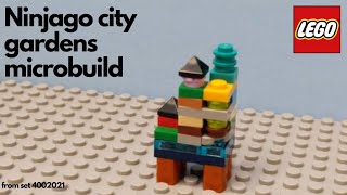 How to build a micro lego Ninjago city gardens from set 4002021 [upl. by Rebmeced930]