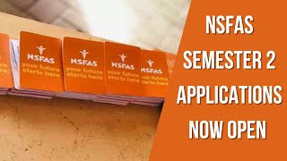 NSFAS Applications For Semester 2 Now Open  Careers Portal [upl. by Bevus]