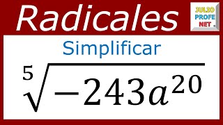 SIMPLIFICACIÓN DE EXPRESIONES CON RADICALES  Ejercicio 6 [upl. by Kim459]