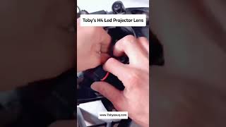 How to install the H4 LED headlight with projector lens correctly  Tobys TL3 Lens [upl. by Atnoek]